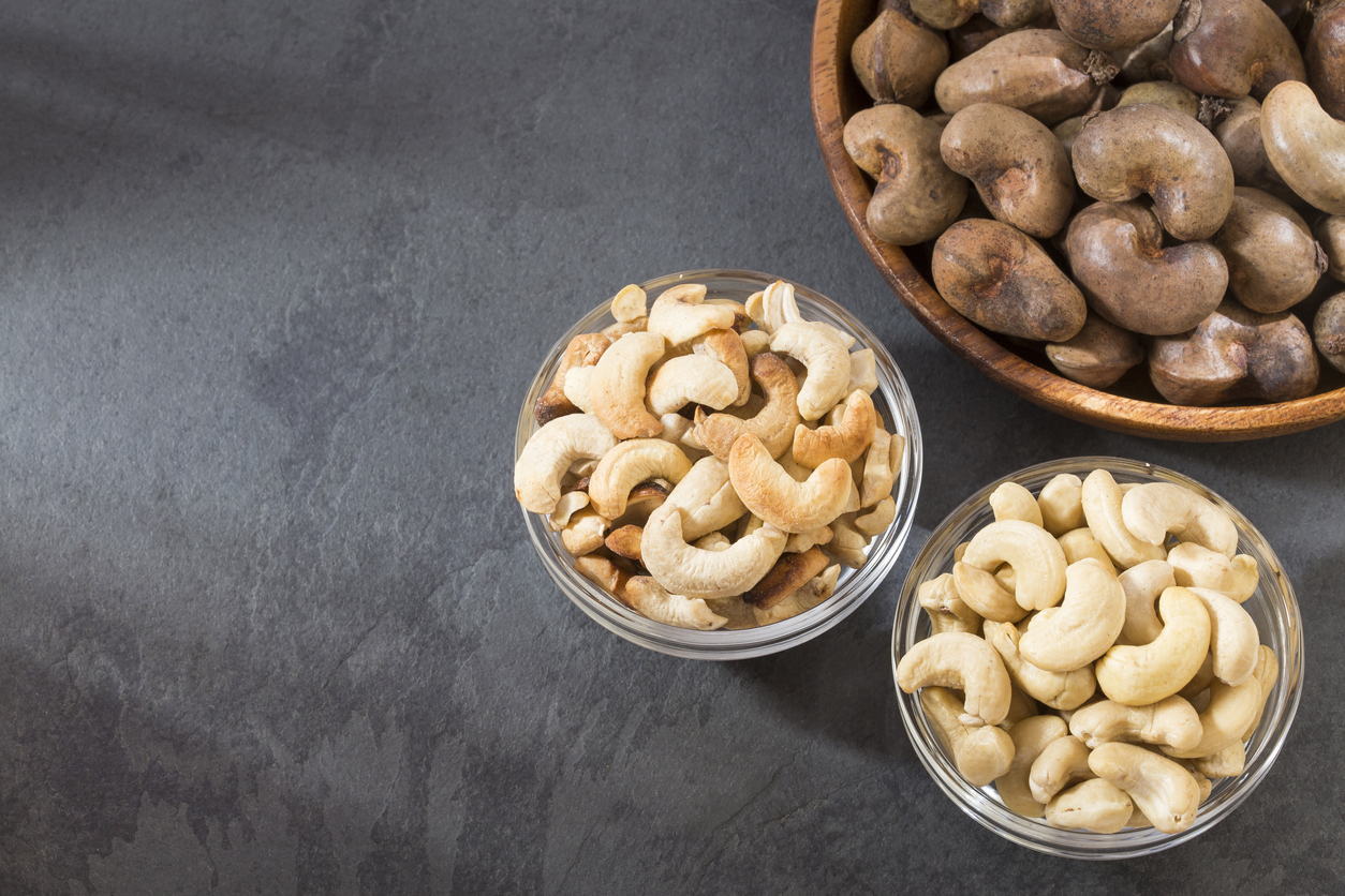 Nuci de caju naturale și prăjite - Anacardium occidentale