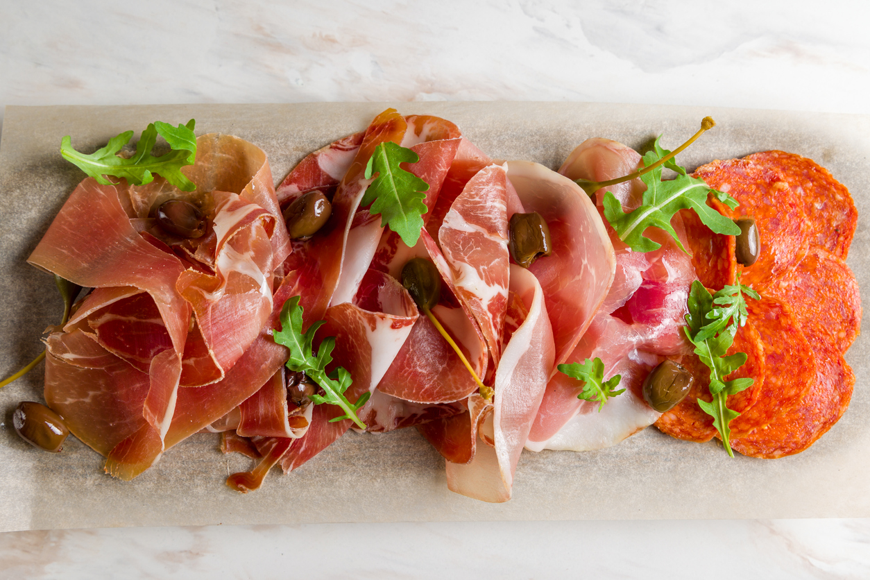 farfurie cu jambon de porc iberic