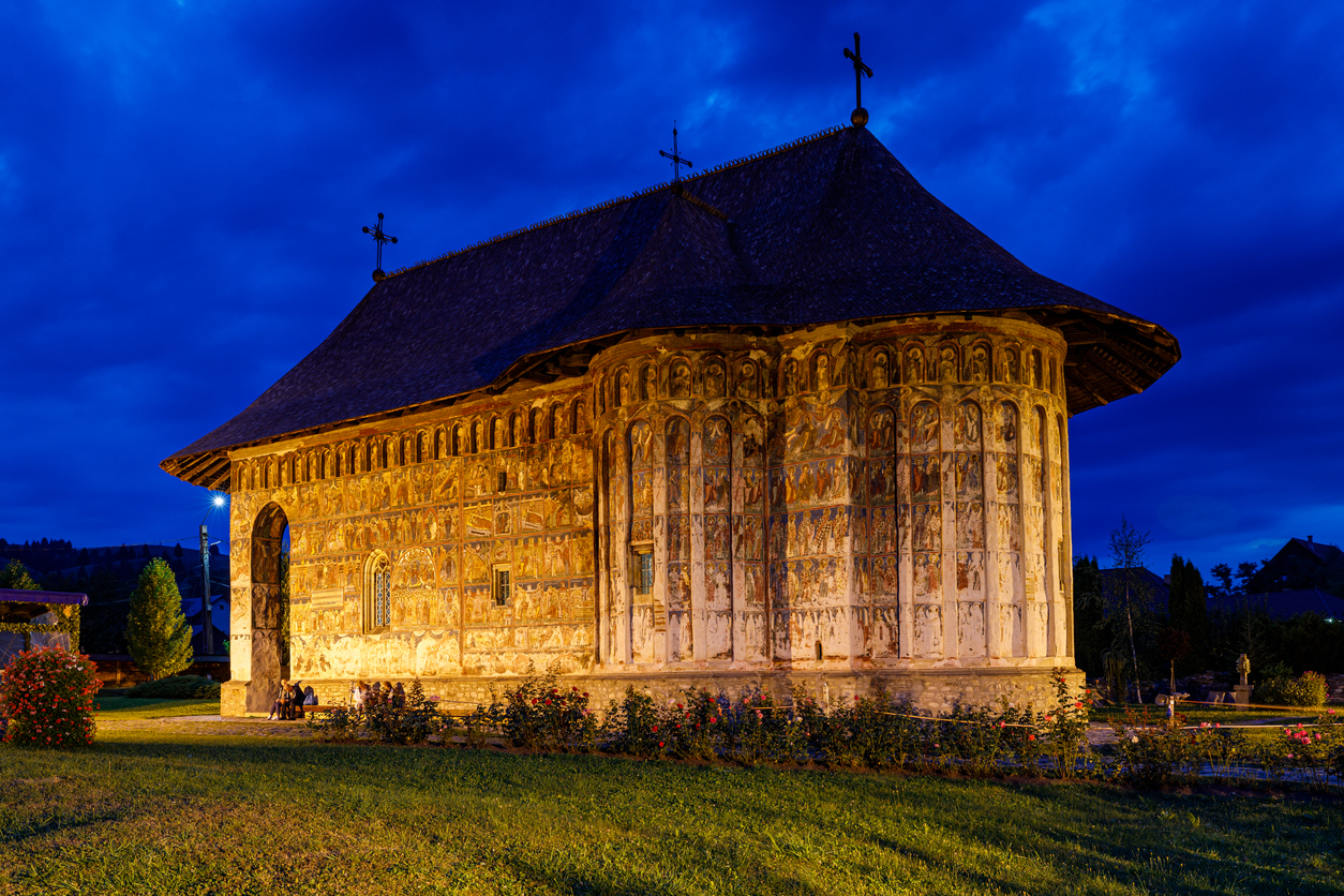 Manastirea Humor: seara