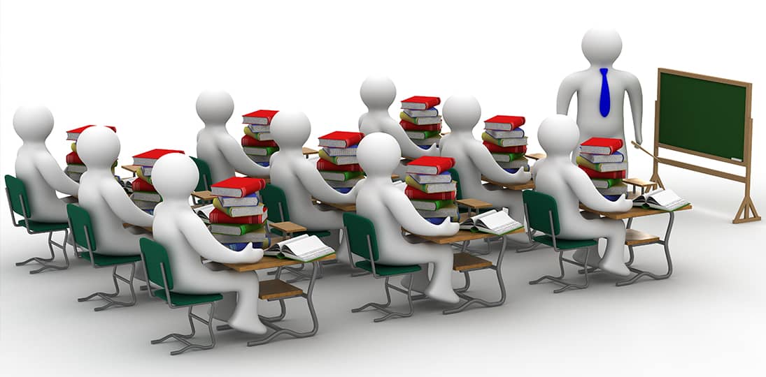 reprezentare grafica cu omuleti albi la cursuri de perfectionare