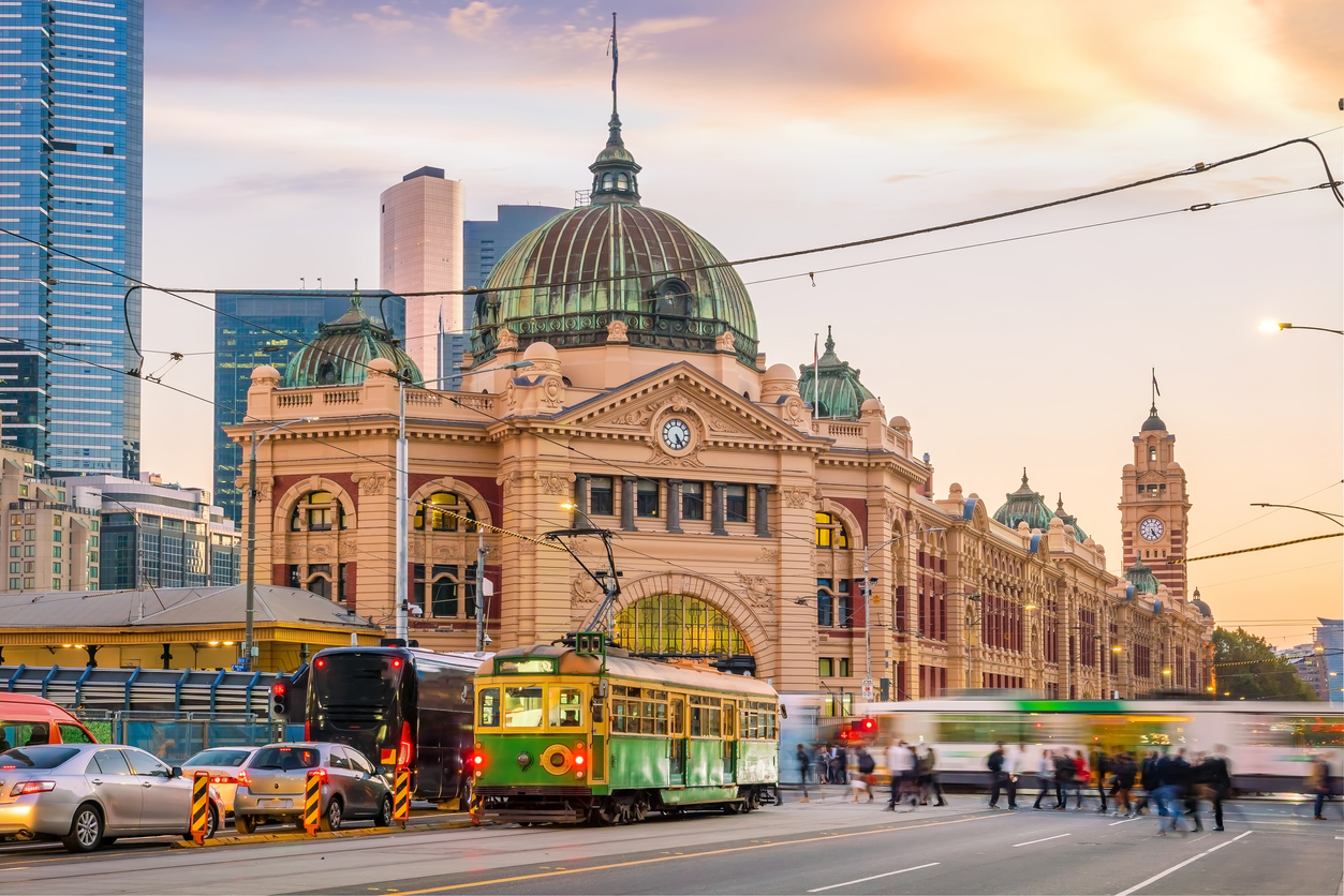 Melbourne Flinders Street Gara din Australia