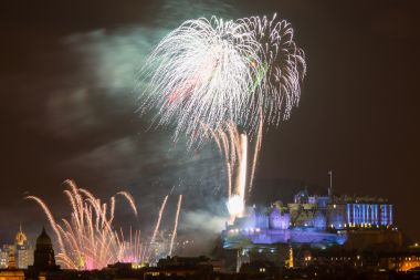 Edinburgh Focuri de artificii Scoția Marea Britanie