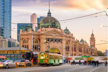 Melbourne Flinders Street Gara din Australia