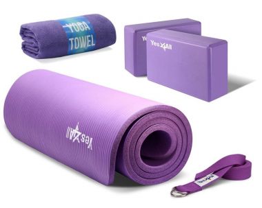 accesorii yoga, covoras, caramizi, minge