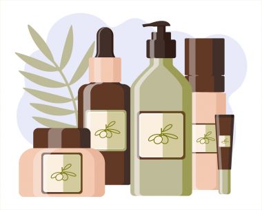 Produse cosmetice de îngrijire a parului cu ulei de masline
